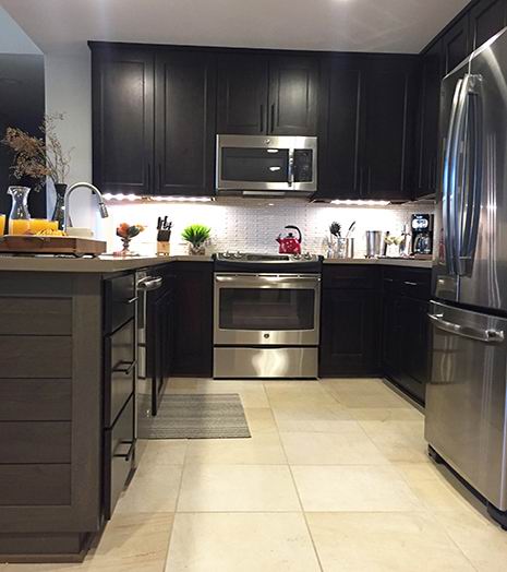Custom Kitchen Cabinet After Installation