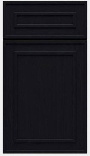 #Black wood framed kitchen cabinets