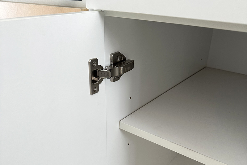 painted frameless cabinets