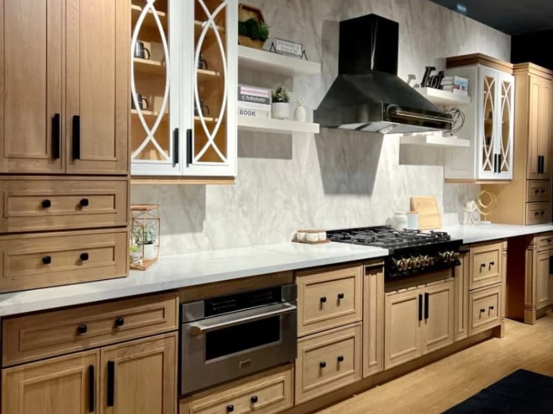 White oak kitchen cabinet doors