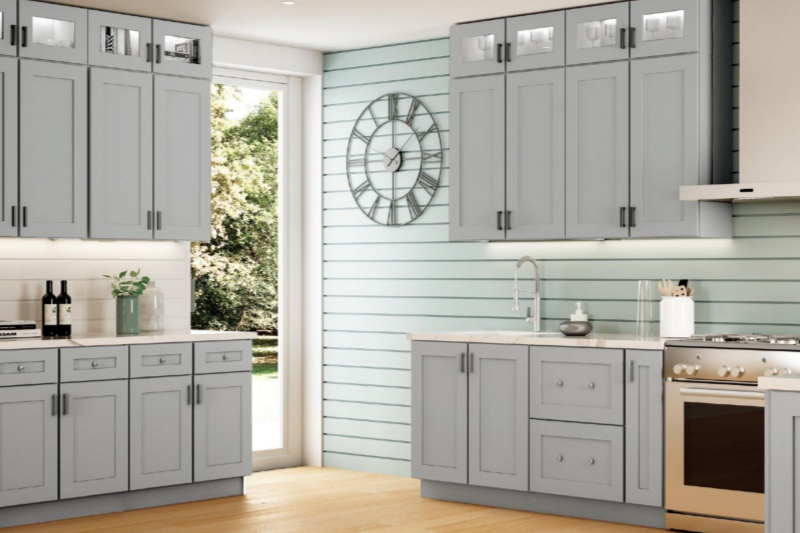 Popular Frame Shaker White Kitchen Cabinets Installation