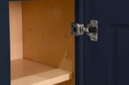 matte navy blue kitchen cabinets