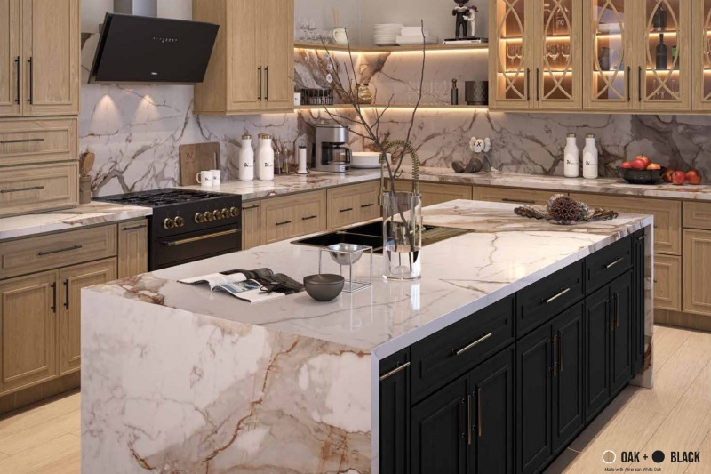 two-tone kitchen cabinets small kitchen
