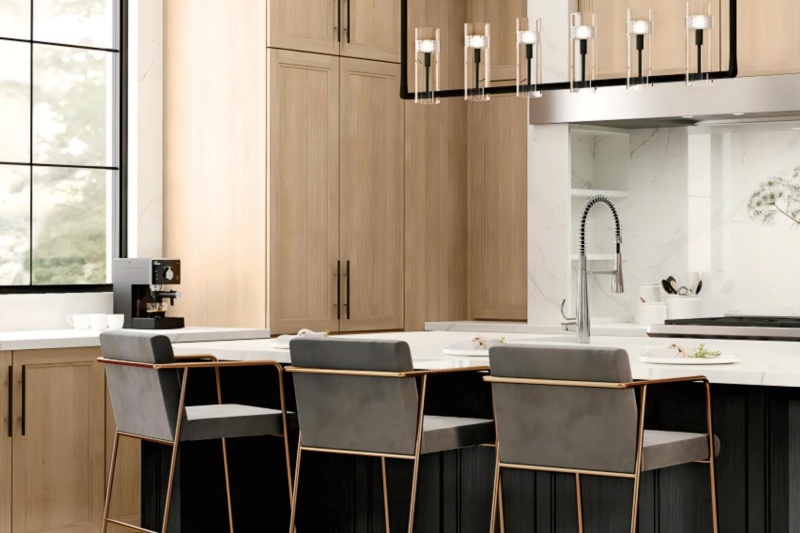 dual color two color kitchen cabinets