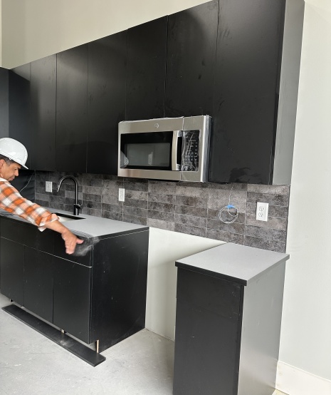 Modern Slab Door Kitchen Cabinets