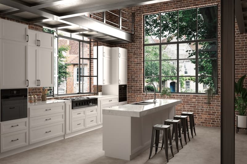 Painting old kitchen cabinets white