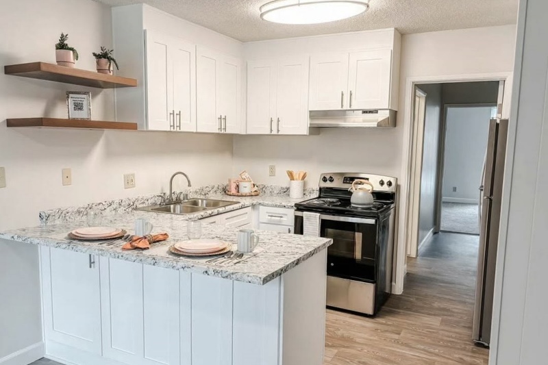 Painting old kitchen cabinets white