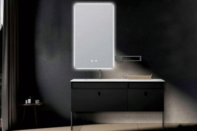 Side by side bathroom vanities