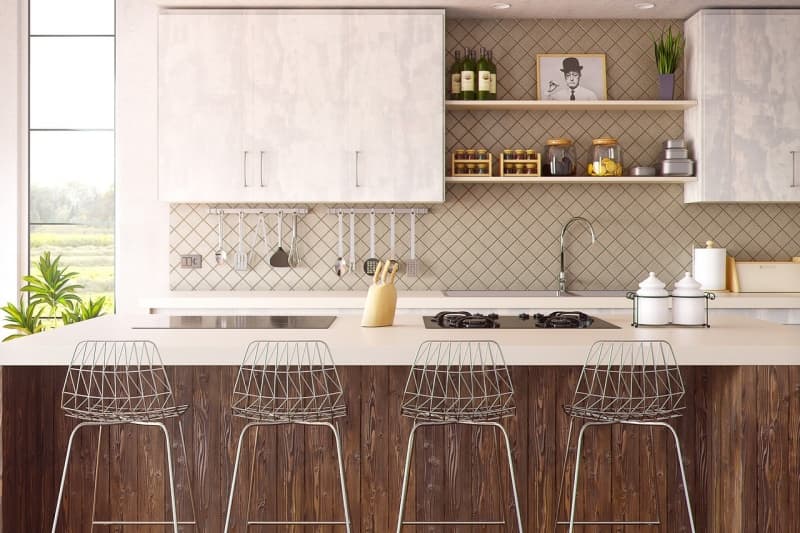 Door pulls for kitchen cabinets