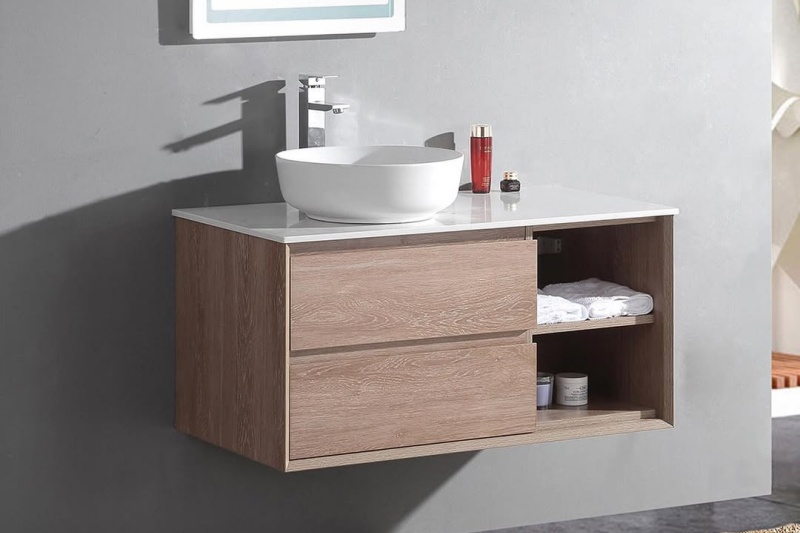 freestanding plywood bathroom vanity