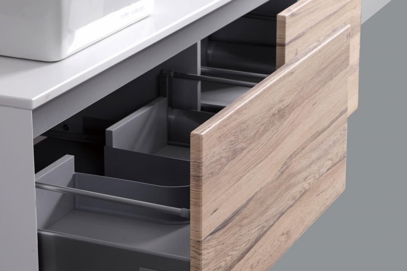 painting oak bathroom vanity white