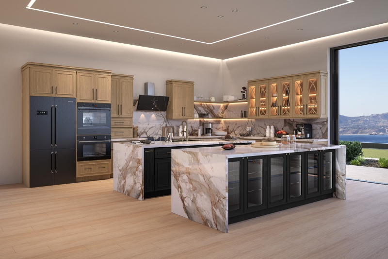 2 tone modern kitchen cabinets