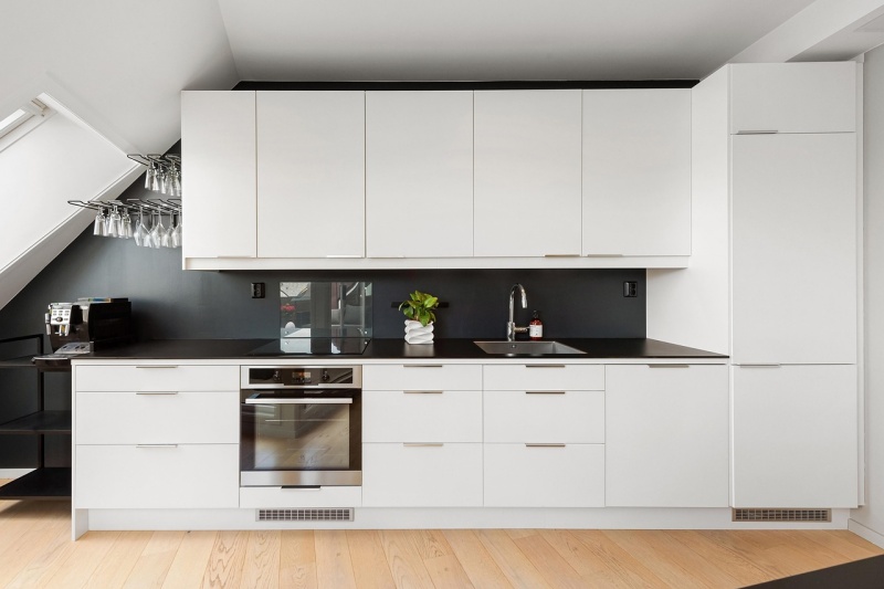 black granite countertops with black sink