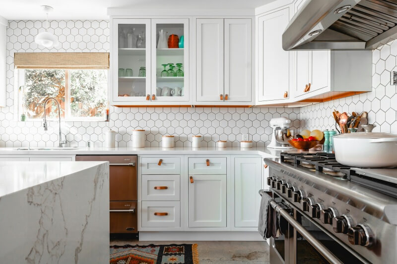 Custom color scheme kitchen cabinetry