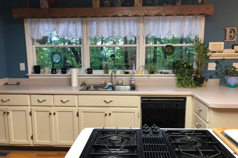 Elegant light oak cabinetry finish