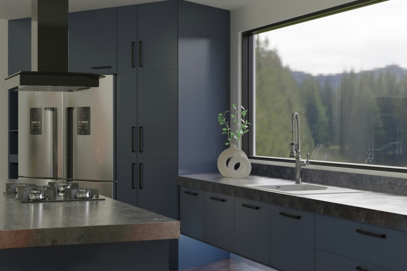 Sleek frameless kitchen cabinets design Sleek frameless kitchen cabinets design