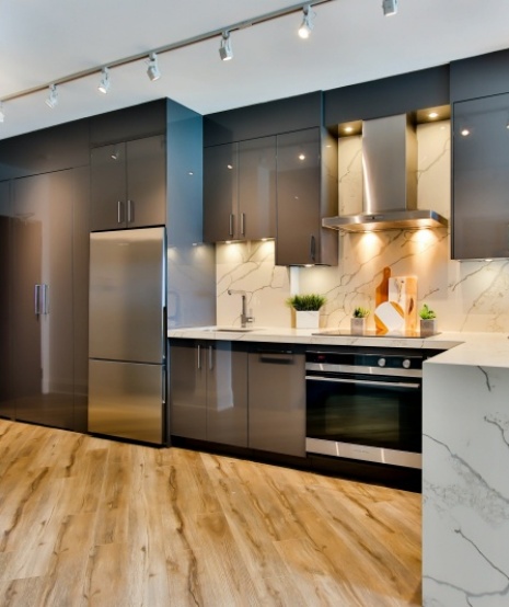 Premium flat door kitchen cupboards