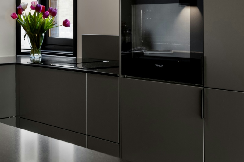 Industrial inspired metallic cabinet style Industrial inspired metallic cabinet style