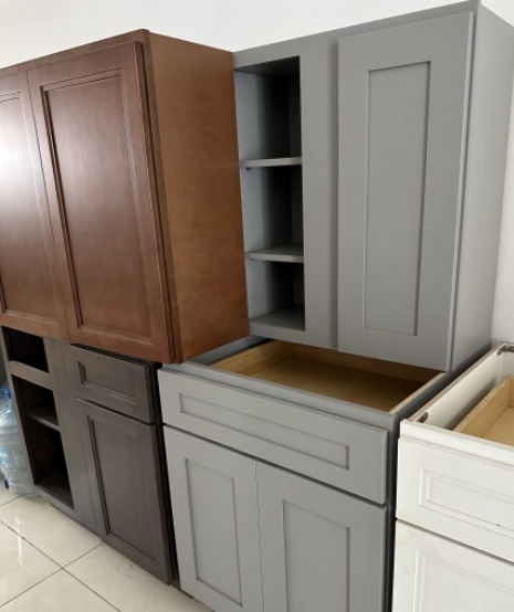 Custom White Oak Framed Cabinets