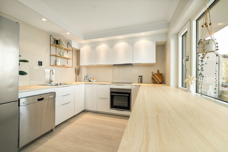 Melamine coated flat panel cupboards