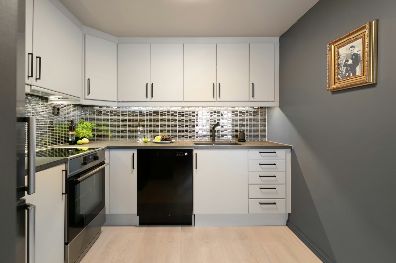 Melamine coated flat panel cupboards