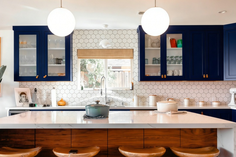 American style plywood cabinets for kitchen