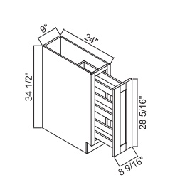 Durable plywood framed kitchen cabinets