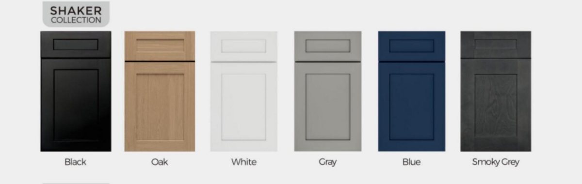 Sleek Grey Shaker Framed Cabinet Styles Sleek Grey Shaker Framed Cabinet Styles