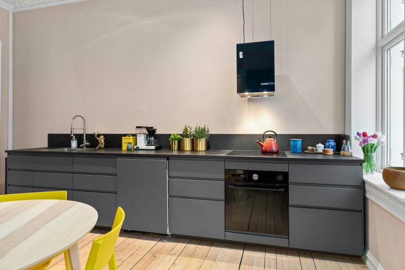 Elegant grey plywood cabinet finish Elegant grey plywood cabinet finish