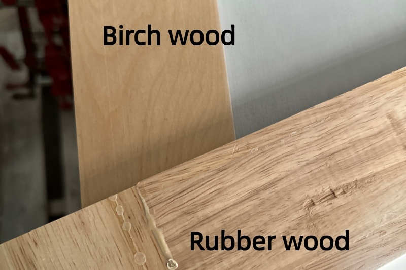 What is the difference between Birch and Rubberwood?