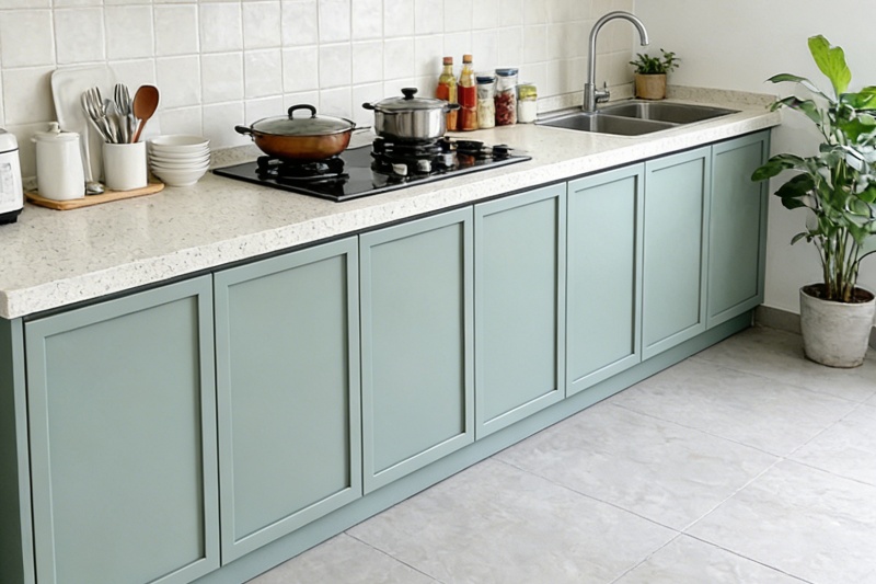 Slim Shaker Painted Cabinets Design
