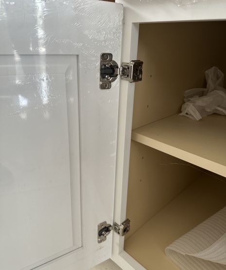 Luxury Green Framed Wood Cabinets Look