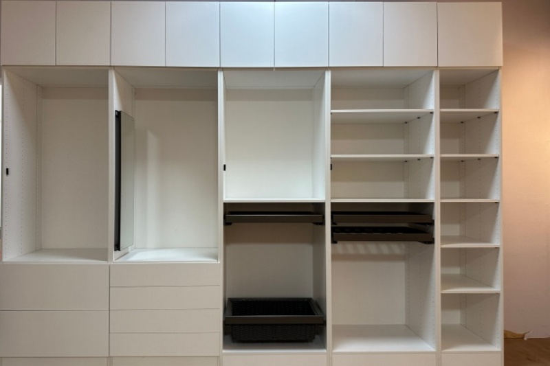 Sensor light integrated wardrobe furniture