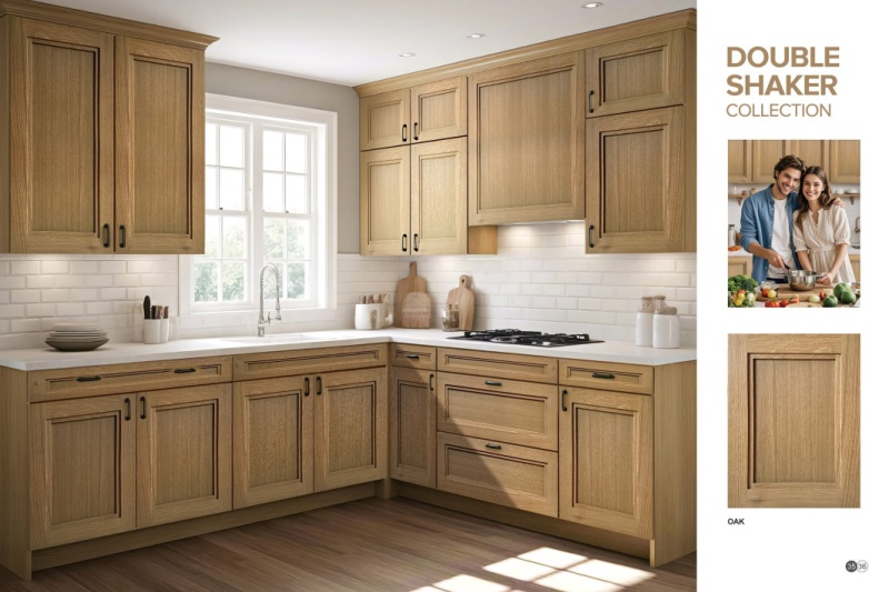 Customizing double shaker cabinet finishes