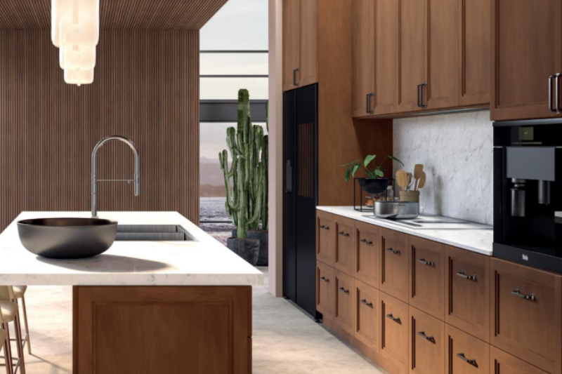 Elegant Walnut Stain Cabinetry Design Elegant Walnut Stain Cabinetry Design