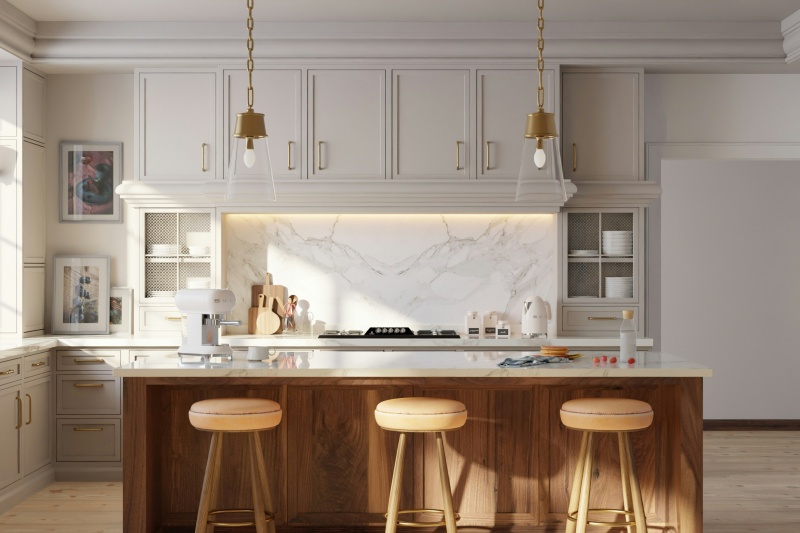 Locating pull handles on narrow cabinets