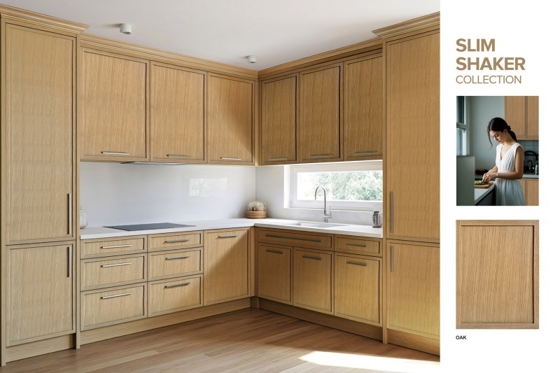 Creates illusion of larger kitchen space