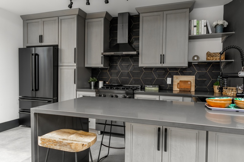 Silver Finish Kitchen Island with Storage Silver Finish Kitchen Island with Storage
