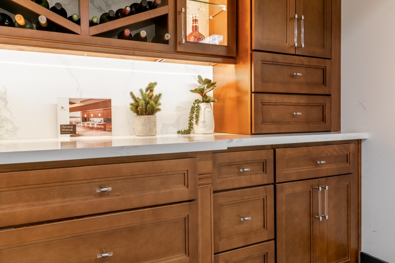 Elegant Walnut Kitchen Cabinet Style Elegant Walnut Kitchen Cabinet Style