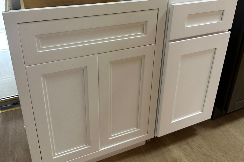 Double Shaker Doors in Walnut Finish Double Shaker Doors in Walnut Finish