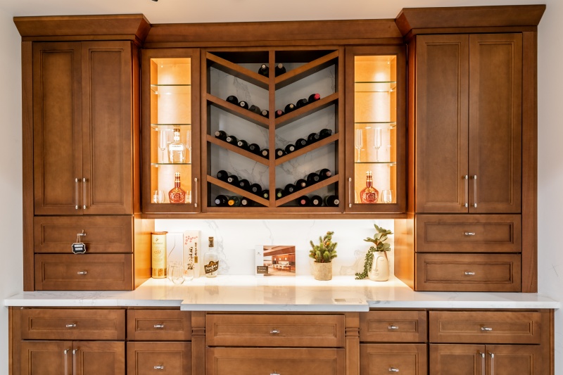 Unique Walnut Framed Kitchen Cabinetry Unique Walnut Framed Kitchen Cabinetry
