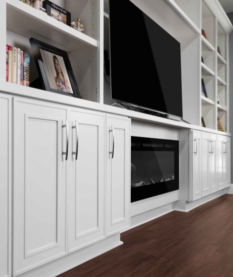 Customized wall cabinet storage solutions