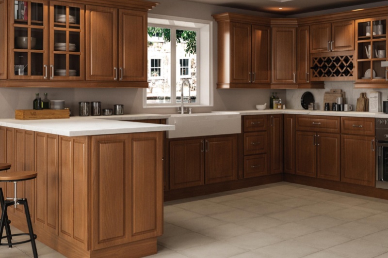 Durable framed wood cabinet finishes Durable framed wood cabinet finishes