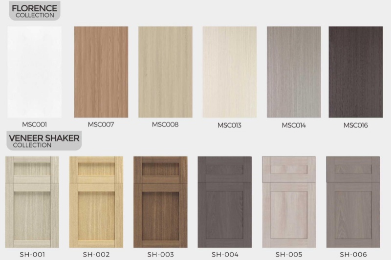 Modern kitchen cabinets with wood grain appeal Modern kitchen cabinets with wood grain appeal
