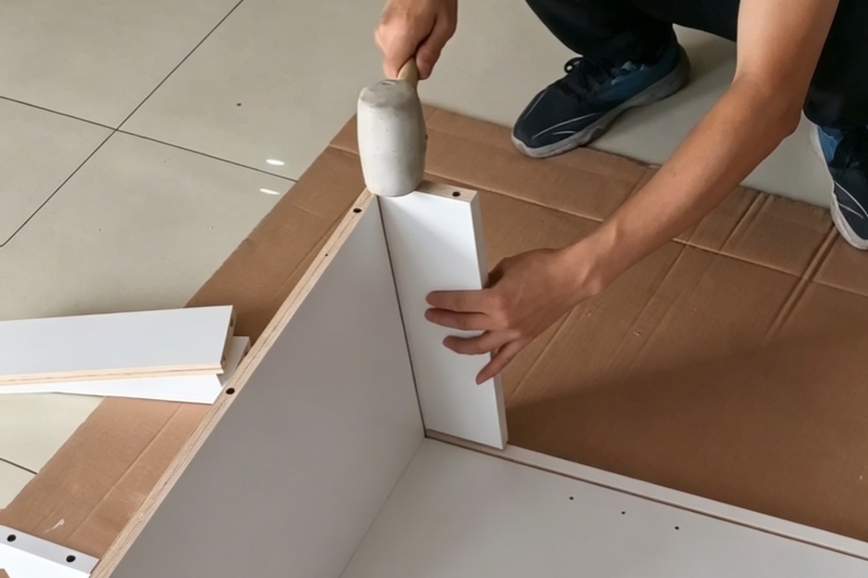 Convenient screw-free cabinet installation Convenient screw-free cabinet installation