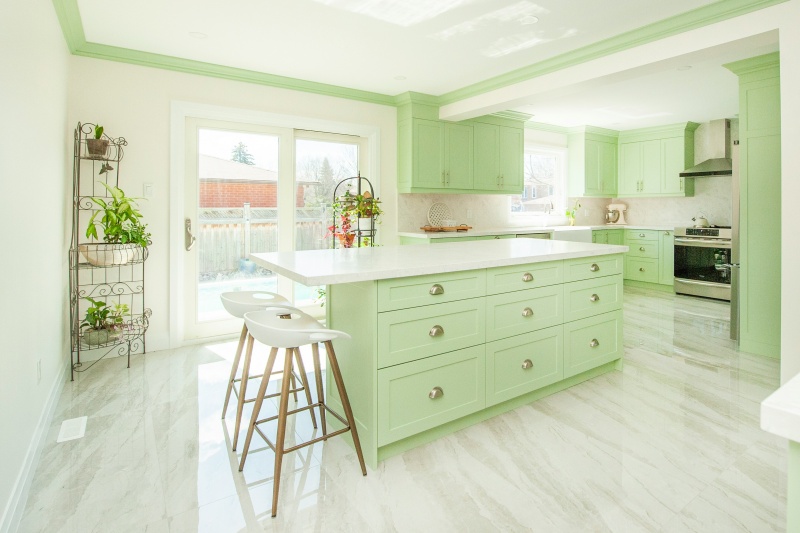 Stylish Shaker Green Cabinet Finishes Stylish Shaker Green Cabinet Finishes