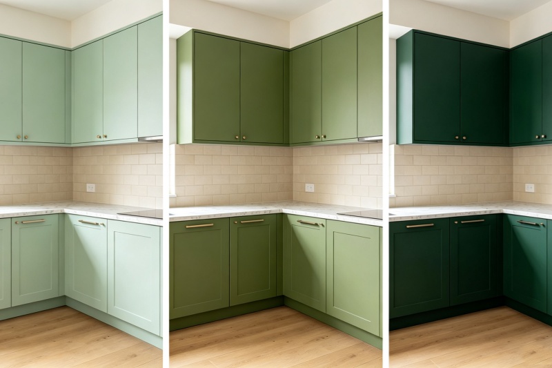 Custom Green Shaker Cabinetry Options Custom Green Shaker Cabinetry Options