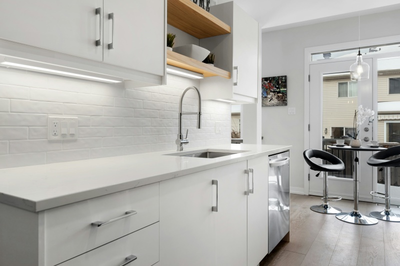 Innovative design in particle board cabinetry