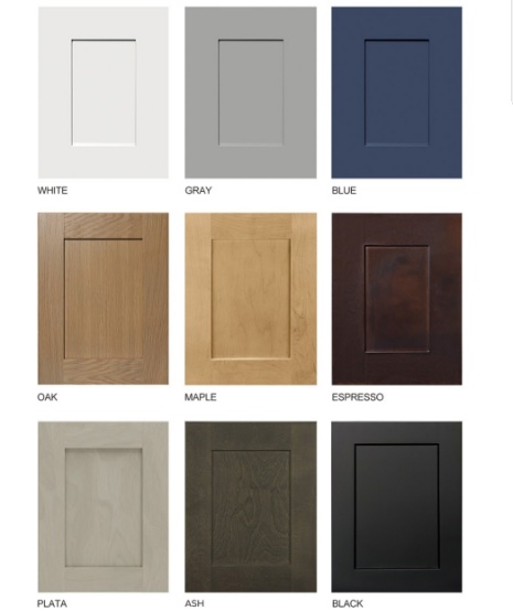 Thermofoil cabinet door styles variety