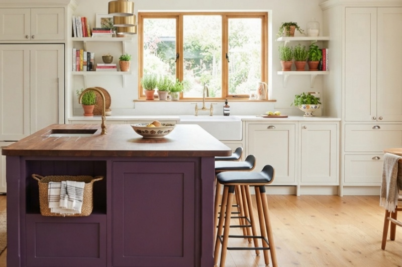 Trendy two-tone cabinet colors